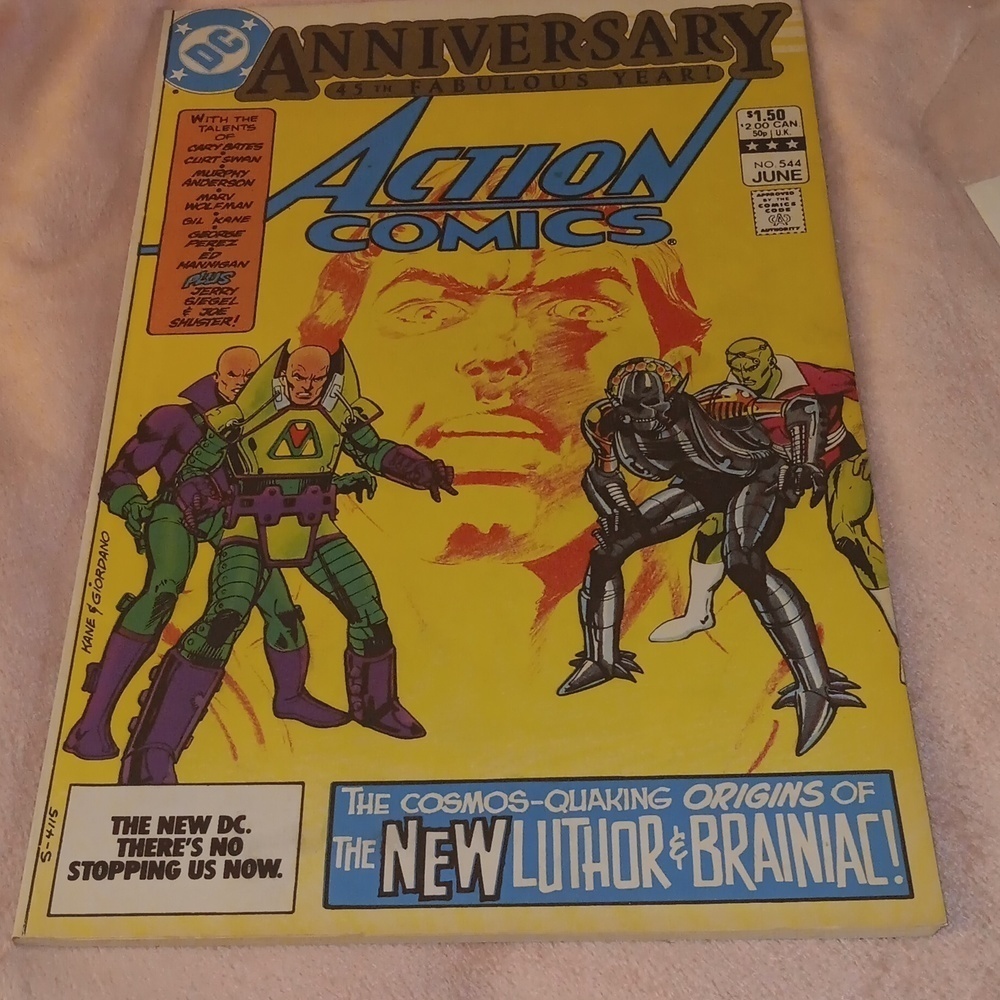 DC comics 1982 Action Comics #544  45th anniversary